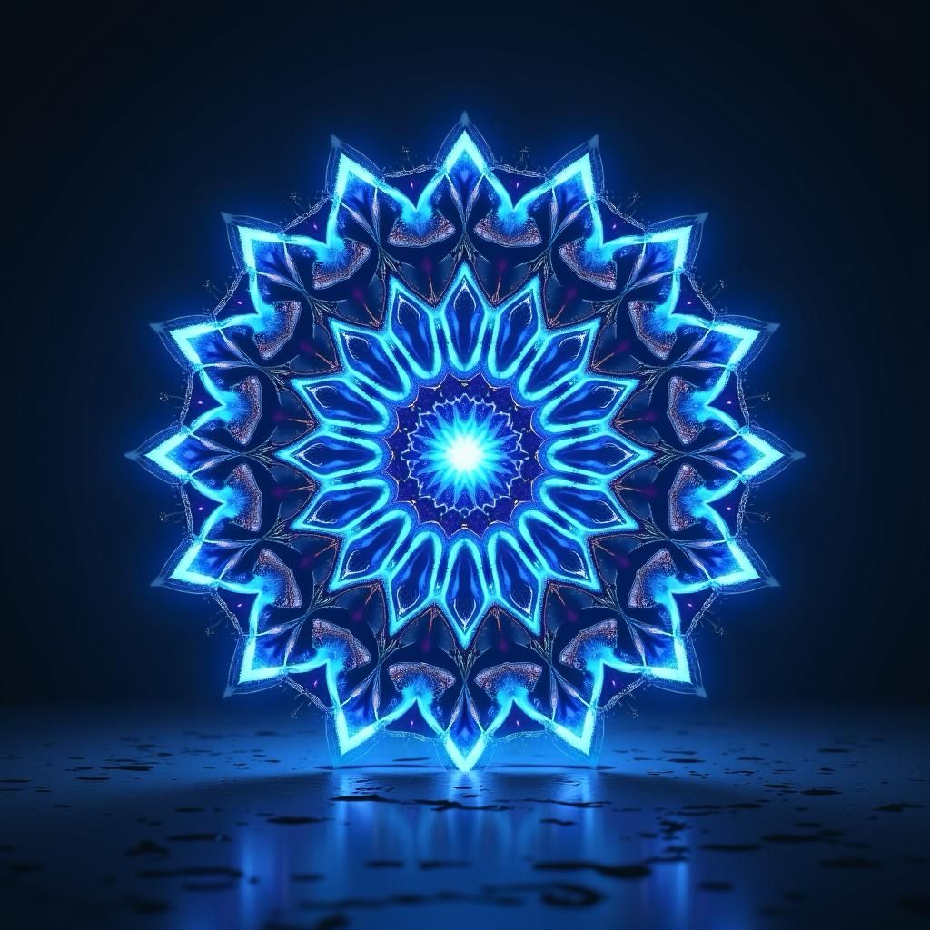 O número do ano pessoal e o que ele revela mandala blue bright